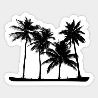 Palm Trees Silhouette Sticker